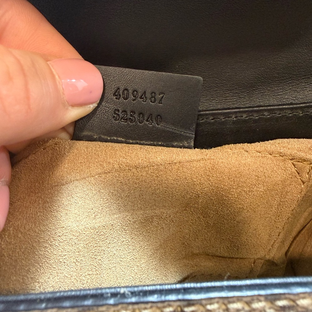 Gucci GG Monogram Black/Tan Padlock Bag - Picture 12 of 12